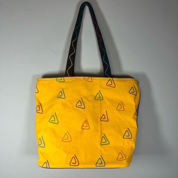 Vintage Laurel Burch Cat With Bouquet of Flowers Tote Bag - Picture 5 of 9